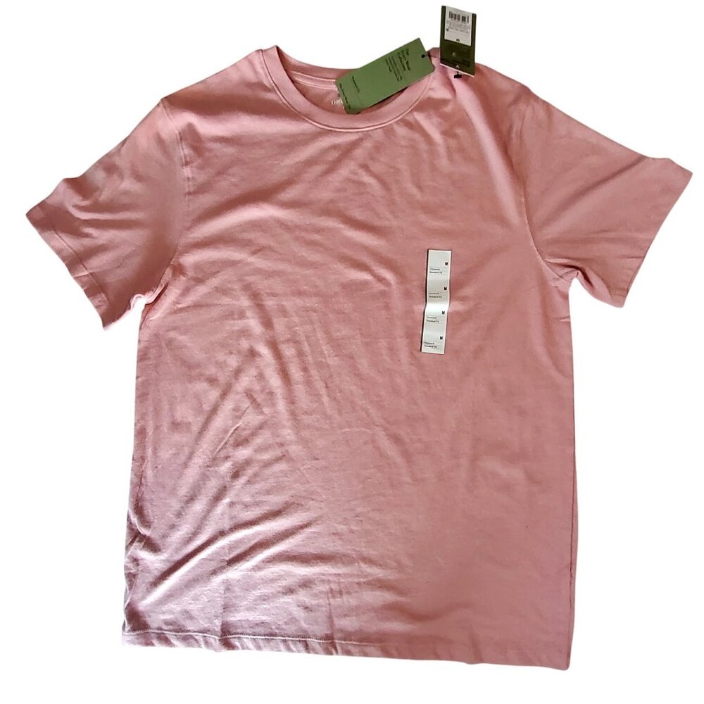 Goodfellow Eco Conscious Pink Recycled Polyester Every Wear Standard Fit Size M